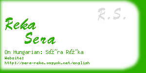 reka sera business card